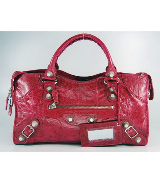 Balenciaga Giant City agnello grande borsa in Red